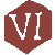 um hexágono com o texto 'VI' dentro
